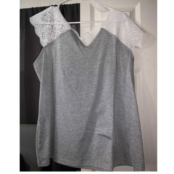 Tops 5 For 2 Lace Insert Cut Out Back Tee Poshmark